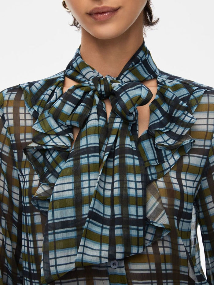 iBlues Cimone Printed Shirt Green & Blue