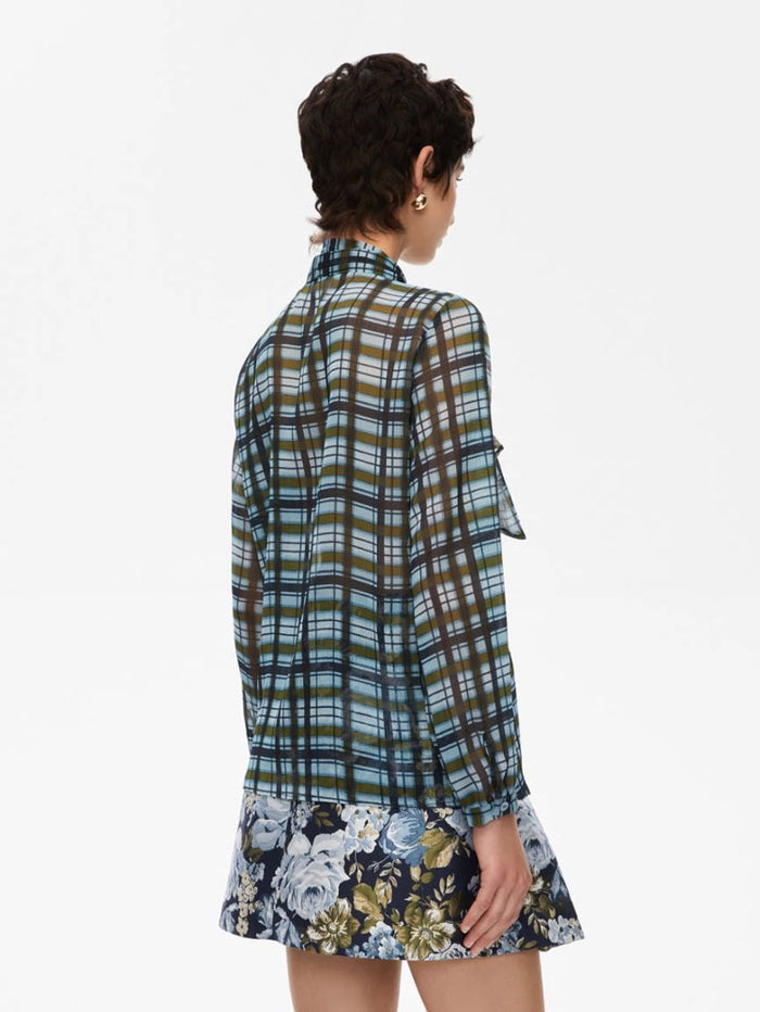 iBlues Cimone Printed Shirt Green & Blue