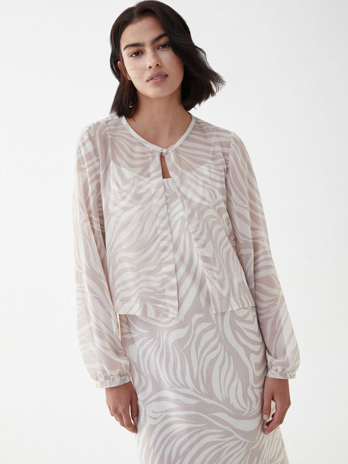 iBlues Cora Dress and Overshirt Sand Chine