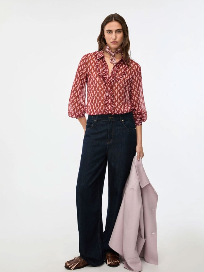 iBlues iBlalarico Blouse Red Cactus