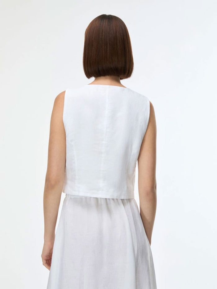 iBlues iBlvettura Waistcoat White