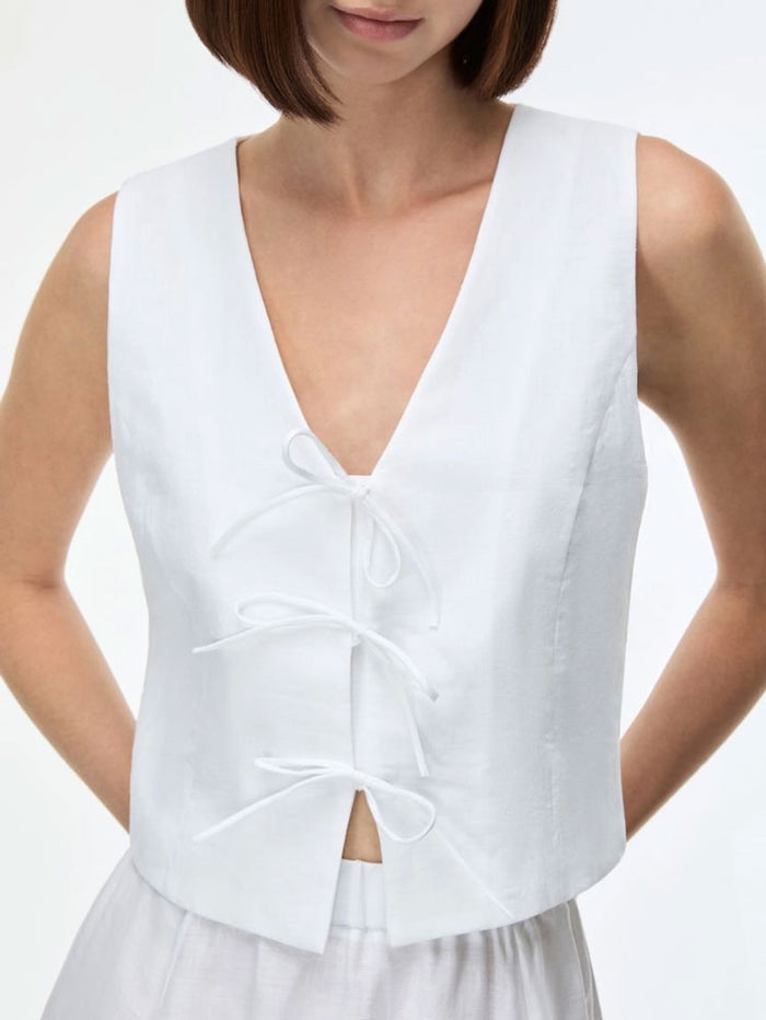 iBlues iBlvettura Waistcoat White