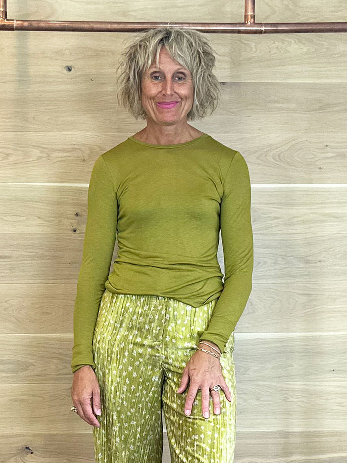 iBlues Palmi Long Sleeve Top Olive