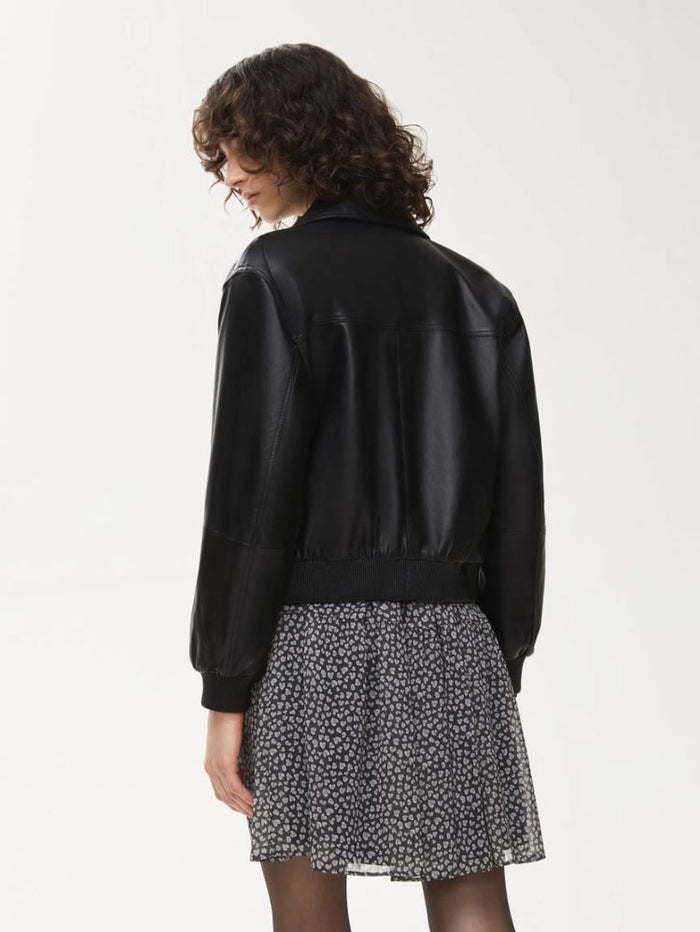 iBlues Sbarra Black Leather Jacket
