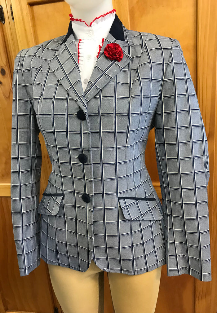 Navy, Cream & Grey Show Hunter Jacket With Navy Trims Adults (165)