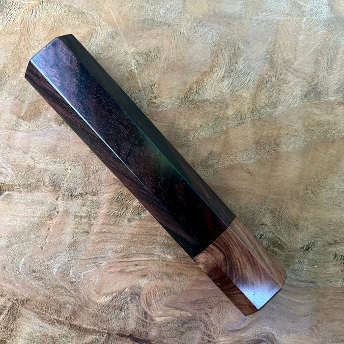 Custom Japanese Knife handle (wa handle)  for 165-210mm  - East Indies rosewood and Honduran Rosewood