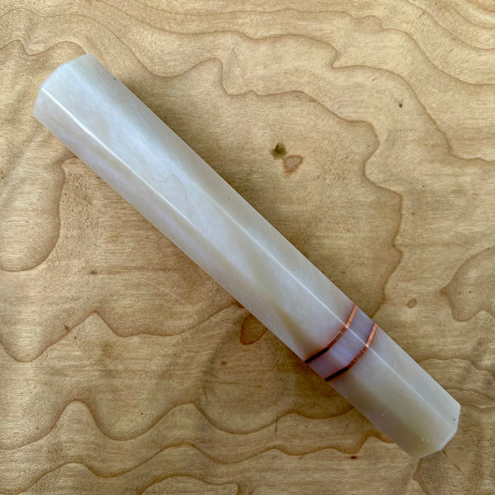 Custom Japanese Knife handle (wa handle)  for 165-210mm  - Blue pearl and copper