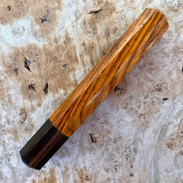 Custom Japanese Knife handle (wa handle)  for 165-210mm  - Cocobolo and Macassar ebony