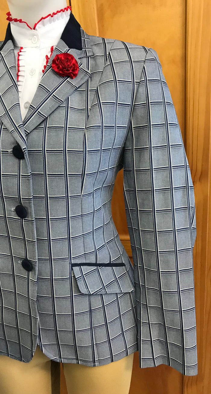 Navy, Cream & Grey Show Hunter Jacket With Navy Trims Adults (165)