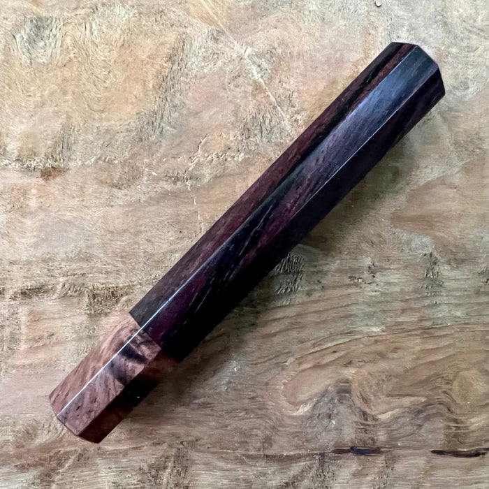 Custom Japanese Knife handle (wa handle)  for 165-210mm  - East Indies rosewood and Honduran Rosewood