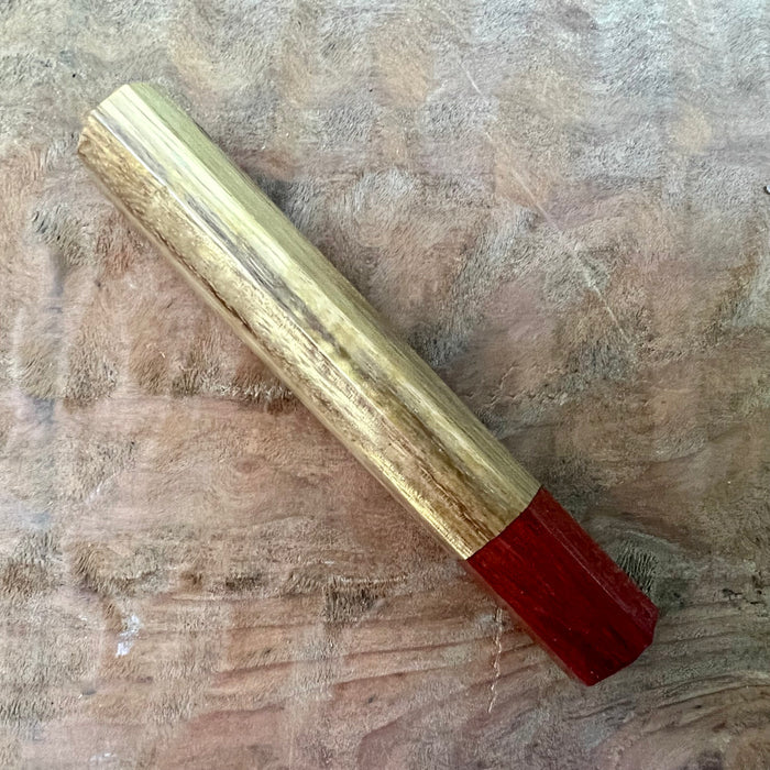 Custom Japanese Knife handle (wa handle)  for 165-210mm  - Tigrillo and bloodwood