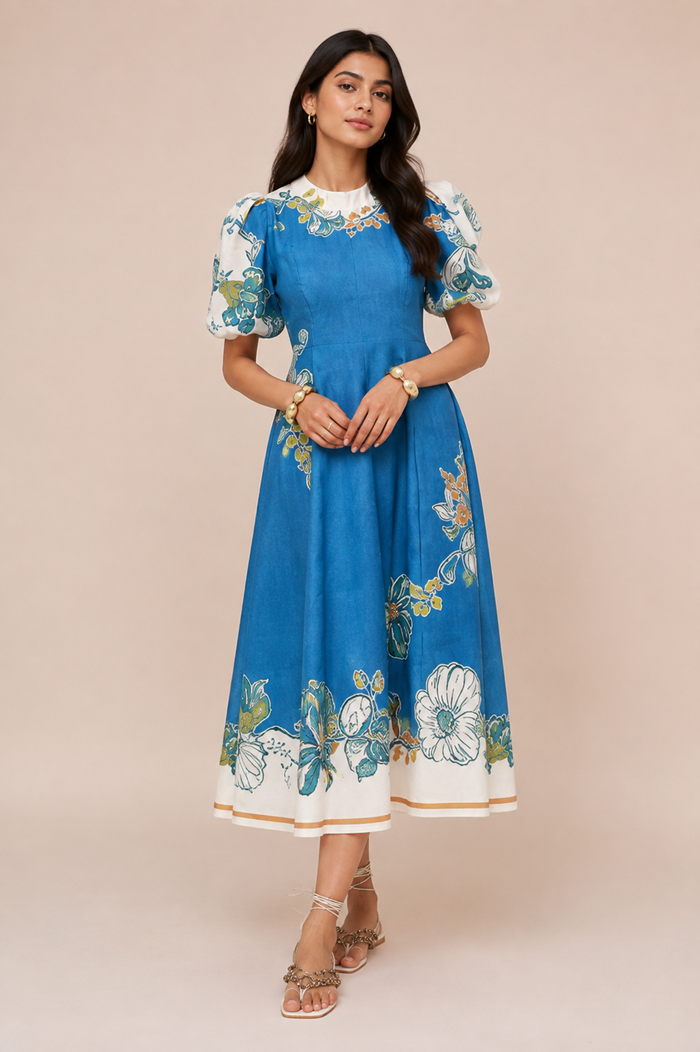 Imani Maxi Dress - Blue