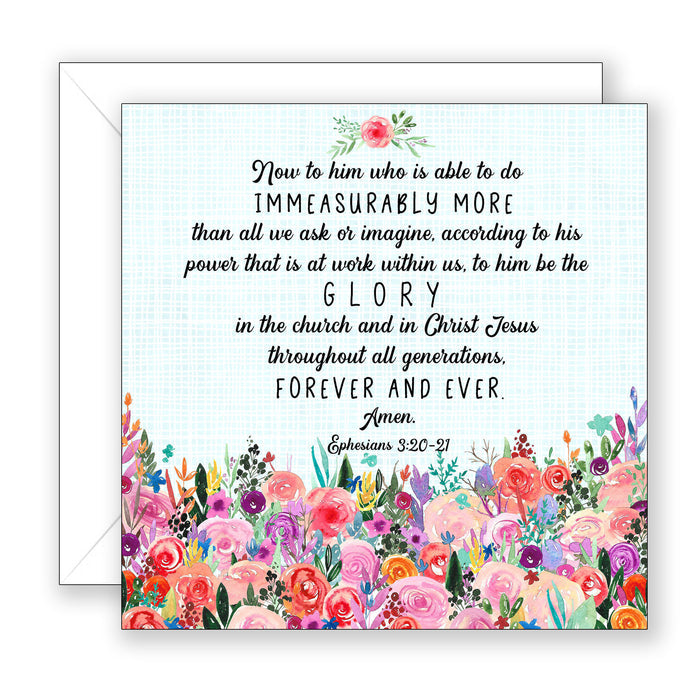 Immeasurably More (Ephesians 3:20-21) - Birthday Card