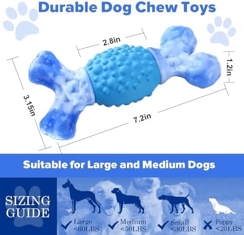 Indestructible Bones Toy for Super Chewers Long Lasting Teeth Cleaning & Milk Flavored Toys Pet Clever