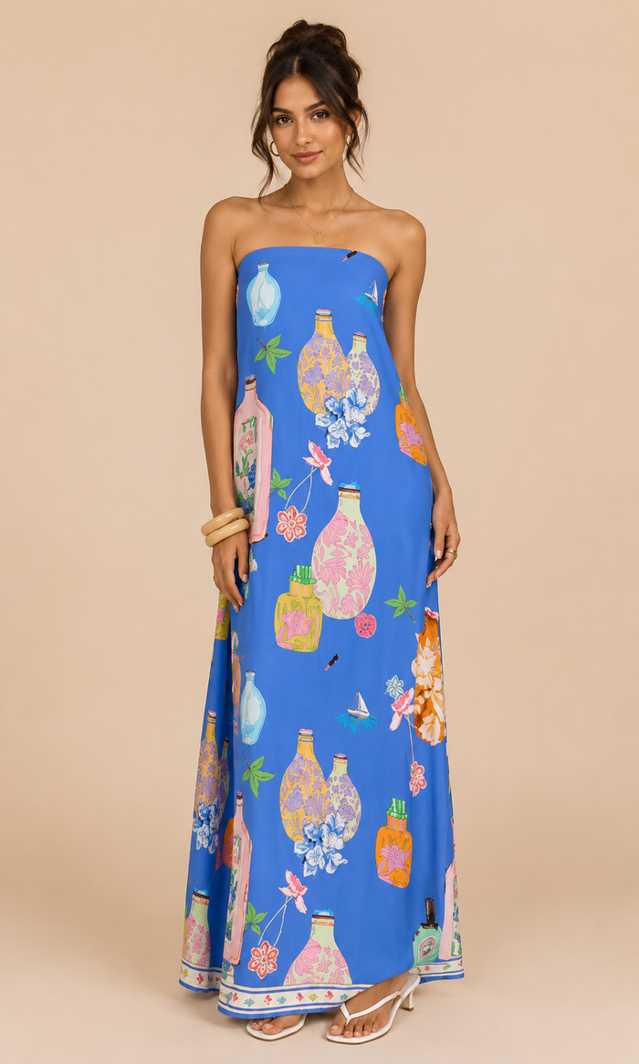 Indy Maxi Dress - Blue