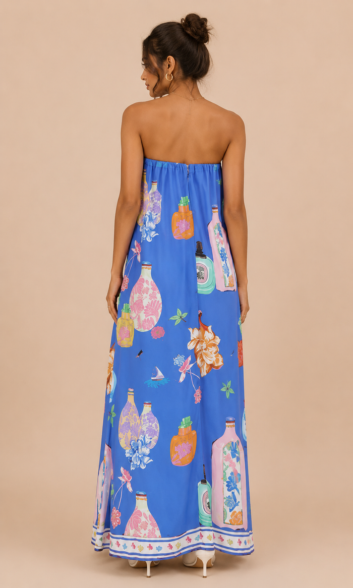 Indy Maxi Dress - Blue