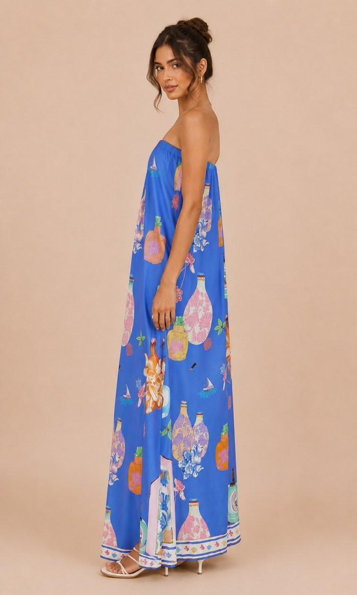 Indy Maxi Dress - Blue