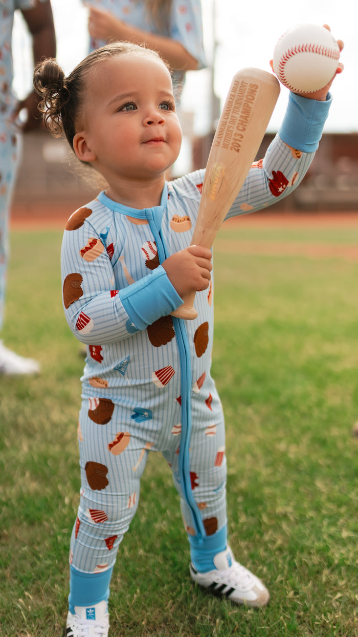 Infant Romper in Baseball