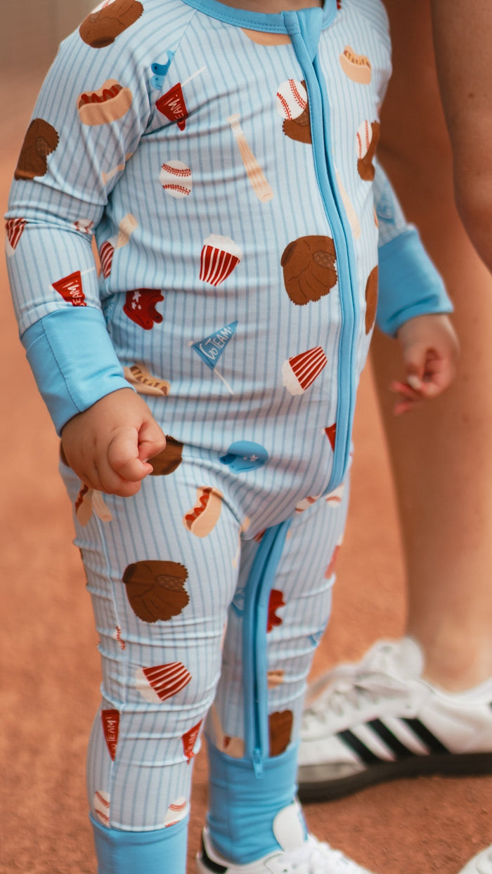 Infant Romper in Baseball