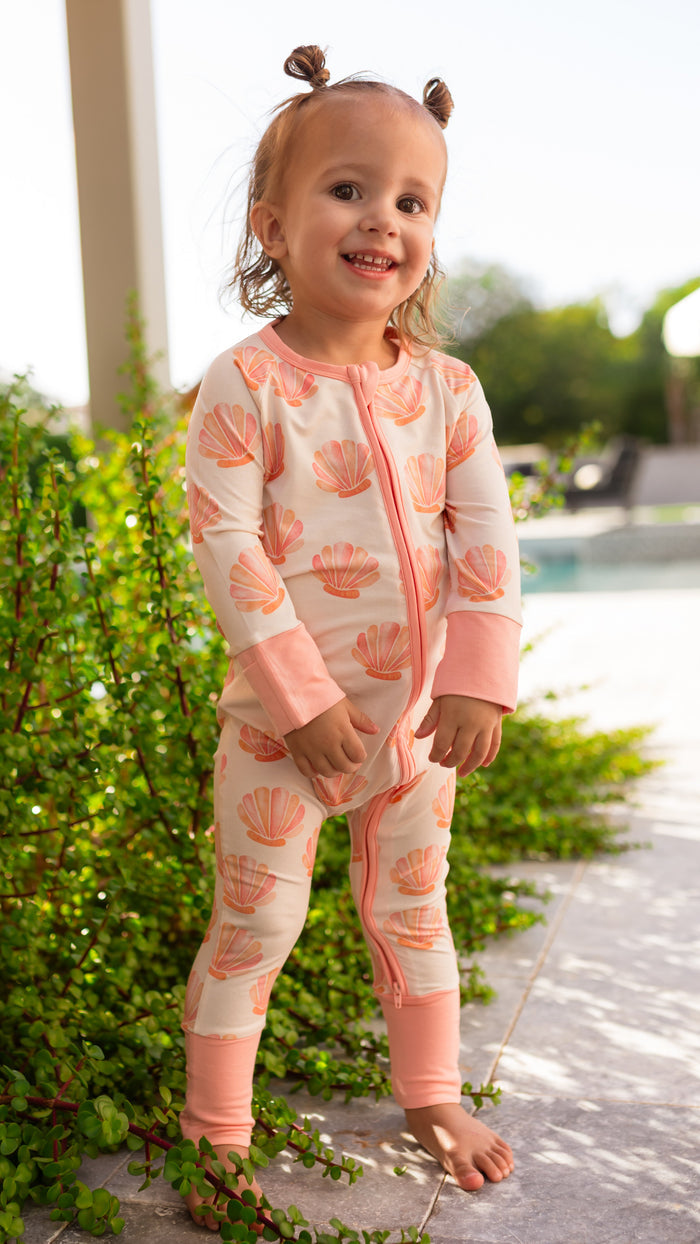 Infant Romper in Summer Shells