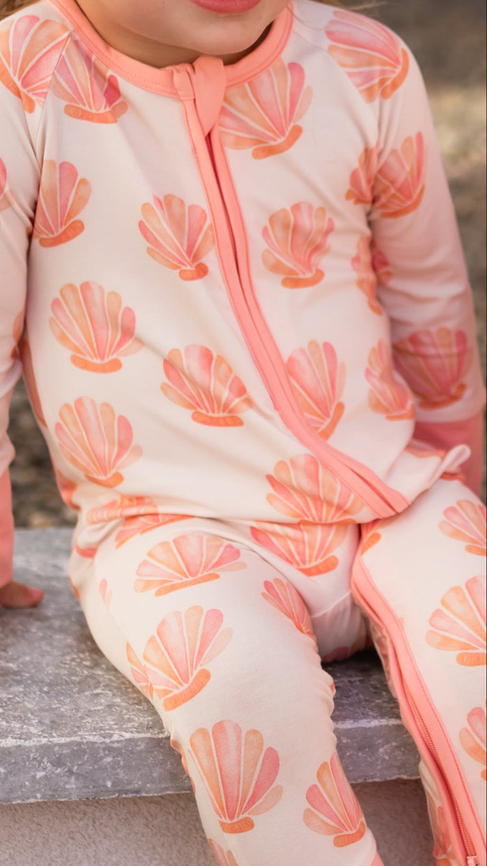 Infant Romper in Summer Shells