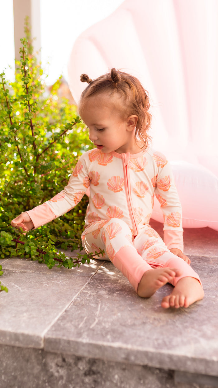 Infant Romper in Summer Shells