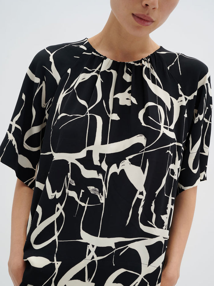 InWear PaileyIW Top Poetic Scribble Black