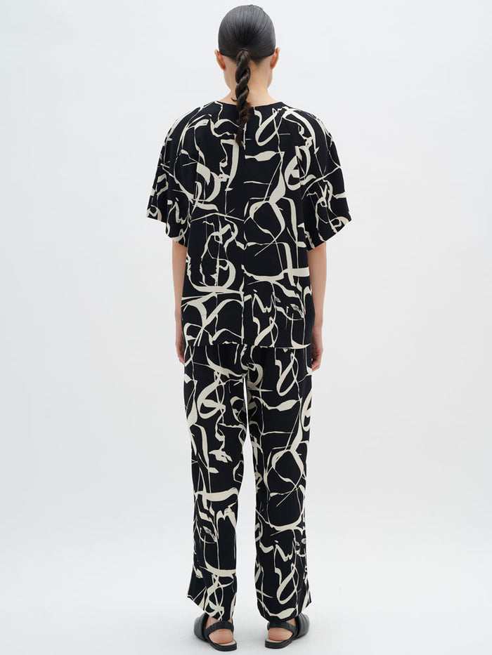 InWear PaileyIW Top Poetic Scribble Black