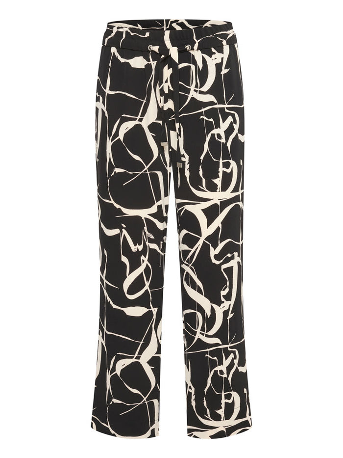 InWear PaileyIW Trousers Poetic Scribble Black