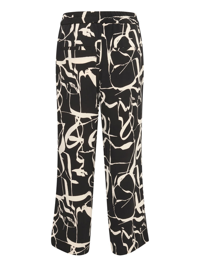 InWear PaileyIW Trousers Poetic Scribble Black