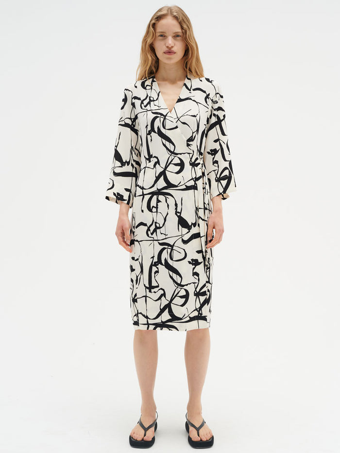 InWear PaileyIW Wrap Dress Poetic Scribble