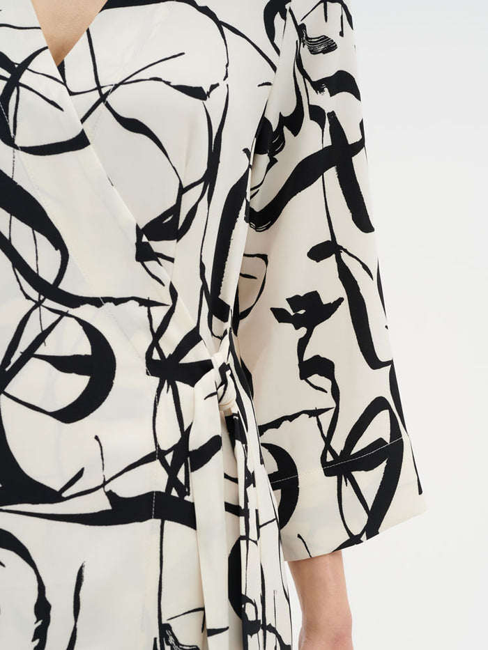 InWear PaileyIW Wrap Dress Poetic Scribble
