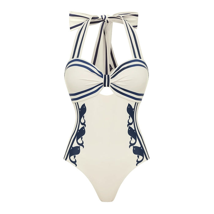 Ivory Tide Swimsuit Skirt Set - White