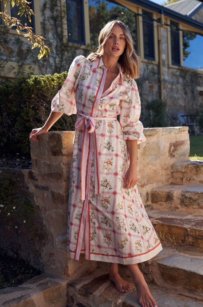 Izza Maxi Dress - Pink