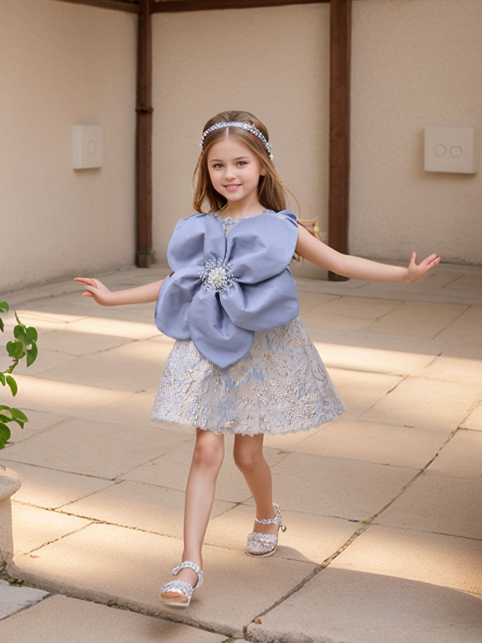 JANYAS CLOSET Belle's Grace Jacquard Flower Dress