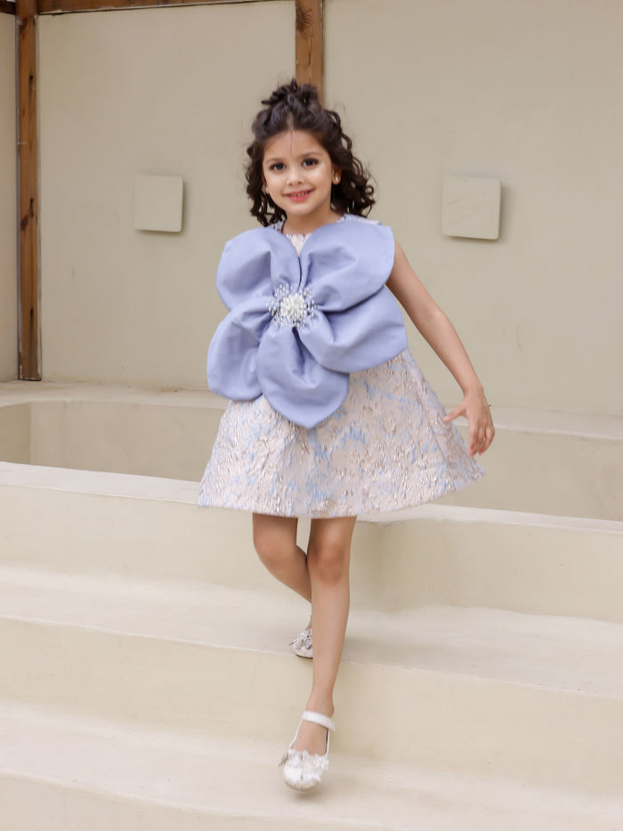 JANYAS CLOSET Belle's Grace Jacquard Flower Dress