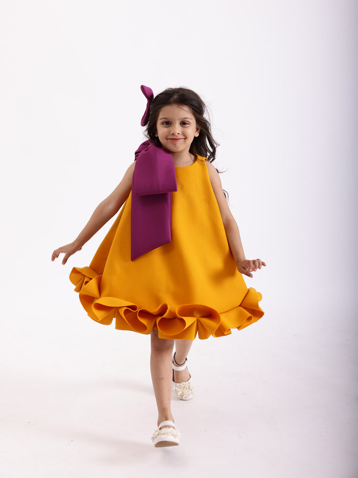JANYAS CLOSET Mustard Yellow Ella Dress *