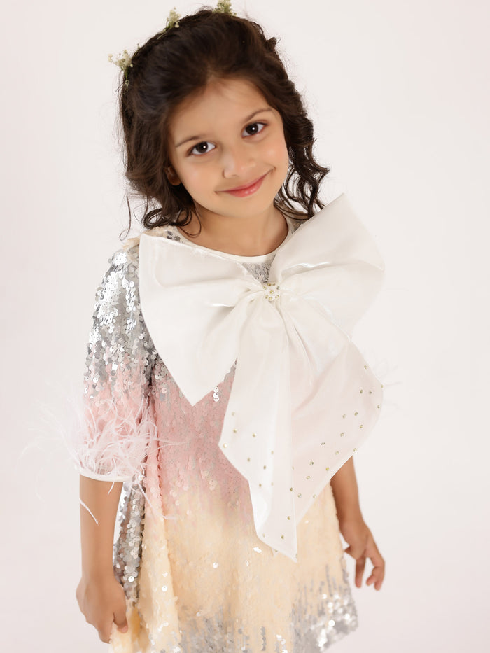 Janya's Closet: Victoria's Shaded Sequin Pink & White Dress