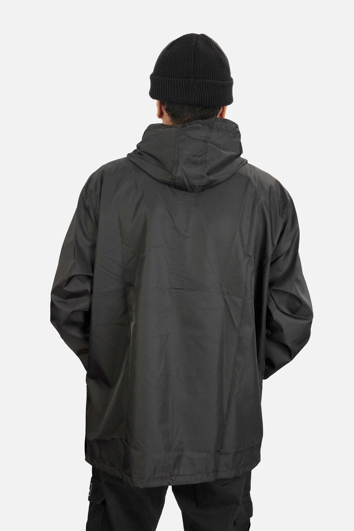 Jaqueta Compton Corta Vento Anorak Bordada Preta - COMPTON
