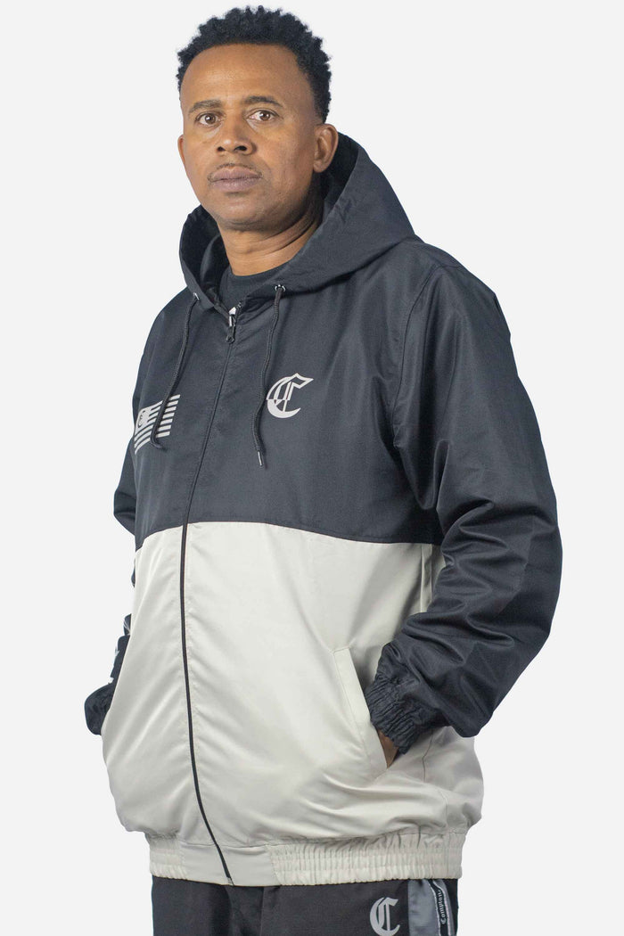 Jaqueta Compton Legacy 2 Cores Preto/Bege - COMPTON