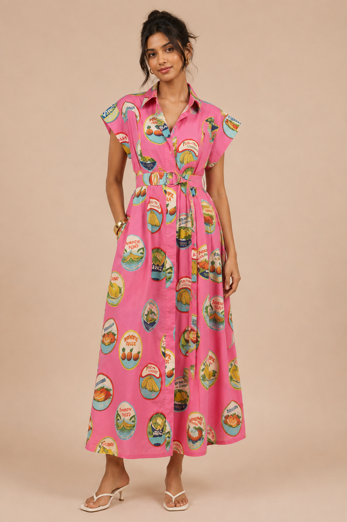 Juno Maxi Dress - Rose Red