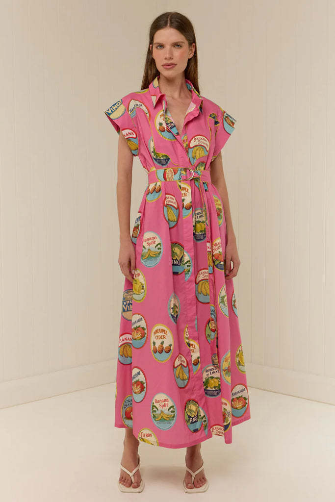 Juno Maxi Dress - Rose Red