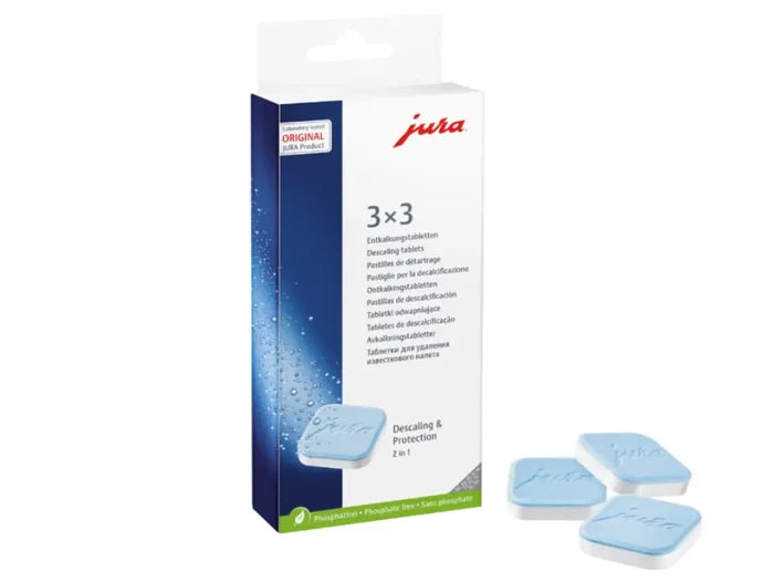 JURA - 2 in 1 ontkalkingstabletten - Doosje 3x3 stuks
