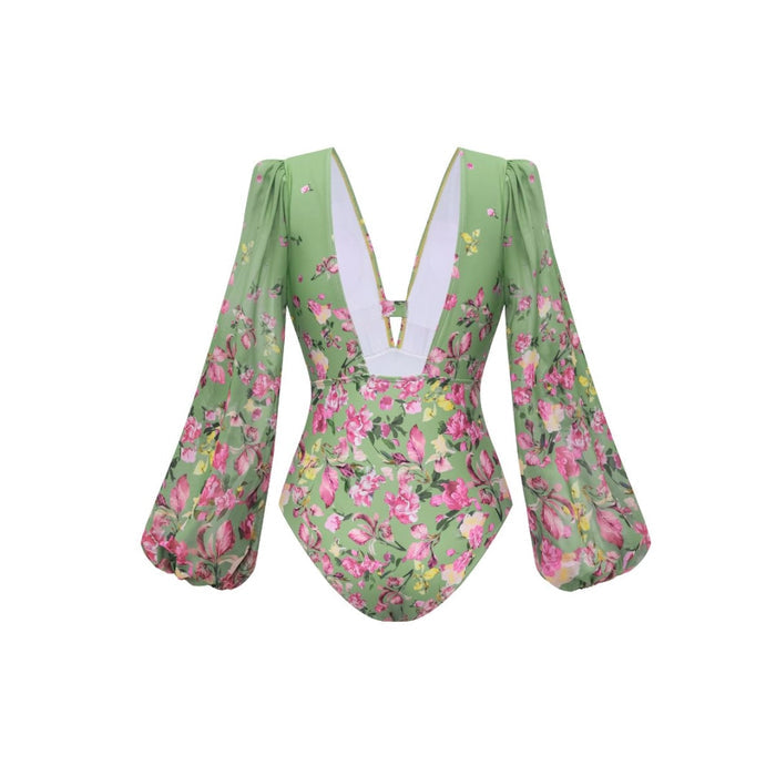 Kate Full Sleeve Swimsuit - Green