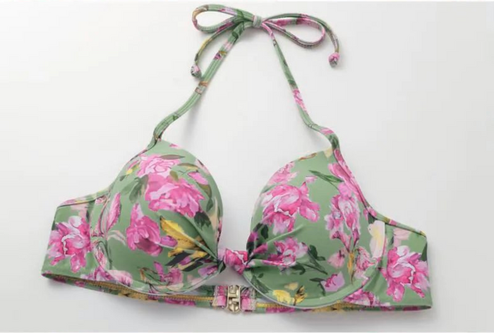 Kate Halter Neck Swimsuit  - Green