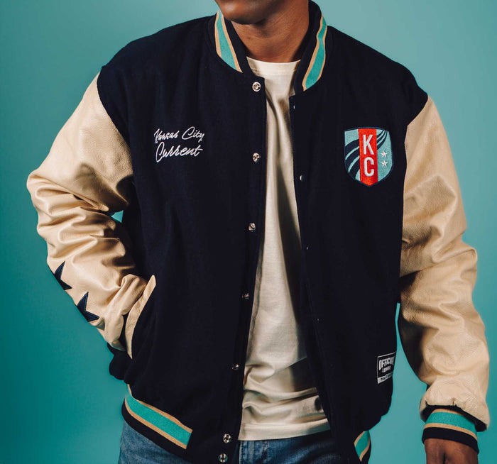 [ KC Current ] Unisex Letterman Jacket - Official League