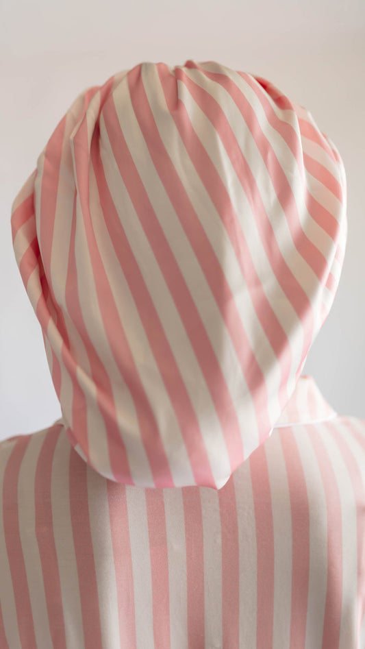 Kid's Satin Bonnet in Poppy