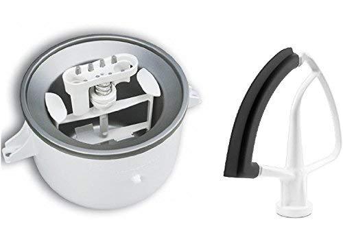 KitchenAid KICA0WH Ice Cream Maker Attachment - Excludes 7, 8, and most 6 Quart Models