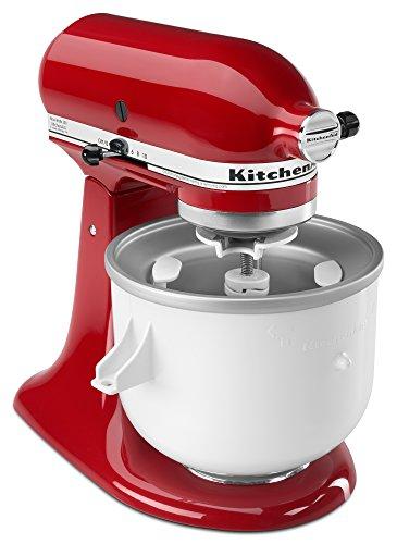 KitchenAid KICA0WH Ice Cream Maker Attachment - Excludes 7, 8, and most 6 Quart Models