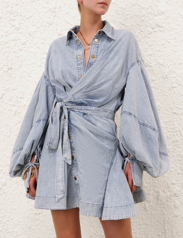 Kove Mini Dress - Light Blue